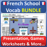 French School Unit À l’école Vocabulary Activities in Fren