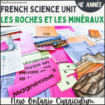 Preview of French Grade 4 Science Rocks and Minerals  - Sciences Les roches et les minéraux