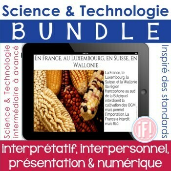 Preview of French Science Technology BUNDLE