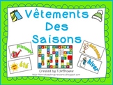 French Seasonal Clothing File Folder Game