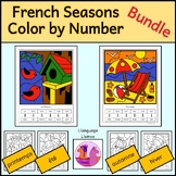 French Seasons Color by Number to 20 - Bundle Coloriages Magiques