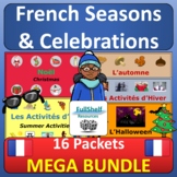 French Seasons and Celebrations Units Les Saisons FSL Acti