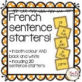 French Sentence Starters ("je...")