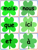 French Shamrock Sight Words (St. Patrick's Day Kindergarte