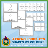 French Shapes with Colours • 3 Reading & Writing Booklets 