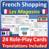 French Shopping Au Magasin Speaking Activities Role Play S