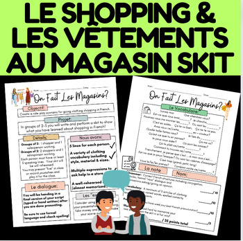 Preview of French Shopping Skit | Au Magasin Le Shopping et Les Vêtements