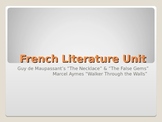 French Short Story Unit: PowerPoint