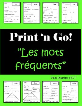 Preview of French Sight Word Workbook - Grade 1 French Immersion