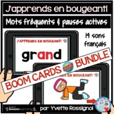French Sight Words Boom Cards with Brain Breaks BUNDLE | M