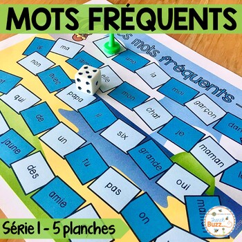 Preview of French Sight Words Games - Mots fréquents - Série 1 - Jeu de société