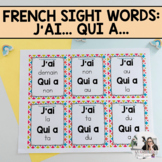 French Sight Words Game | Mots de Haute Fréquence | J'ai .