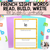 French Sight Words | Mots de Haute Fréquence: Lis, Constru