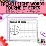 French Sight Words Spin and Write | Mots de Haute Fréquenc