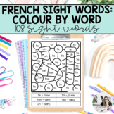 French Sight Words Colour by Code | Mots de Haute Fréquenc