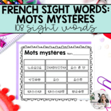 French Sight Words: Mystery Words | Mots de Haute Fréquenc