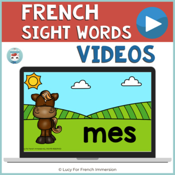 Preview of French High Frequency Word Videos: Les mots fréquents | French Reading Practice