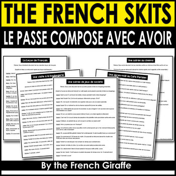 Preview of French Skits Dialogues - Le Passé Composé With Avoir
