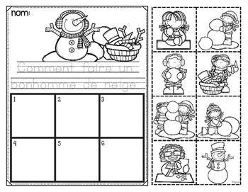 French Sorting Activity - C'est l'hiver! by Peg Swift French Immersion