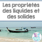 French states of matter unit - Les solides, les liquides e