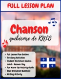 French Song + Activities Lesson Plan - en français - Québé
