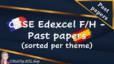 French & Spanish GCSE Past paper - per theme