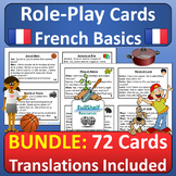 French Speaking Activities Role Play Printable Conversatio