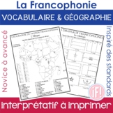 French Speaking Countries Francophone Geography Map Flag V