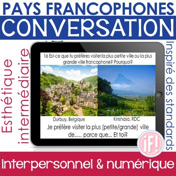Preview of French Speaking Countries Francophone Interpersonal Speaking Performance Task
