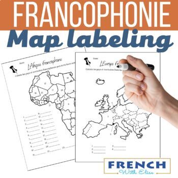 Preview of French-Speaking Countries and Territories Map Labeling - La Francophonie Culture