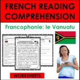 French Speaking Country Reading Comprehension: VANUATU WOR