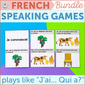 Preview of French Speaking GAME Bundle | French games similar to J'ai ... Qui a ...?
