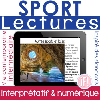 Preview of French Sport Activity Leisure Free Time Reading Comprehension Performance Task