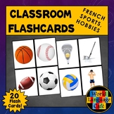 French Sports Flashcards Hobbies Pastimes Les sports Les p