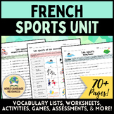 French Sports Vocabulary Unit - Les sports, faire & jouer