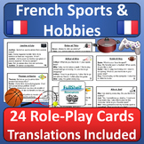 French Sports and Hobbies Speaking Activity Role Play Spor