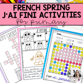 French Spring Activities & Worksheets for Early Finishers 