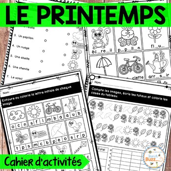 Preview of French Spring Activity Booklet - Printemps - Cahier d'activités de l'élève