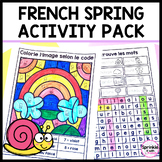 French Spring Activity Pack | Le Printemps J'ai Fini Printables