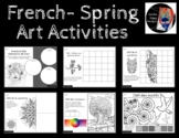 French Spring Art Activities, Art Elements/Grid Drawing/Sy