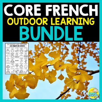 Preview of French Spring  Bundle - Middle Years FSL - le printemps -Outdoor Learning in FSL
