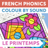 French Spring Color by Sound Worksheets | Le printemps