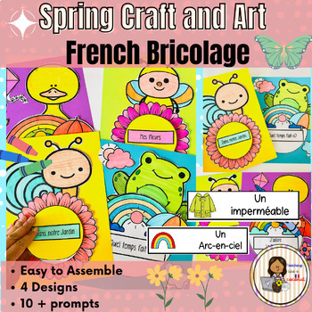 Preview of French Spring Craft | Le Printemps Bricolage | French Flower and Weather Craft