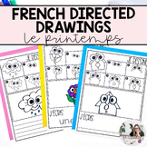 French Spring Directed Drawing Activities - Writing Activi