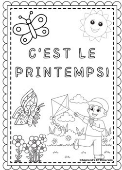 French Spring Easter Coloring Pages | Le Printemps et Pâques | TPT