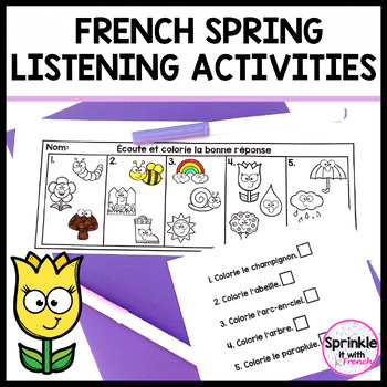 Preview of French Spring Listening Activities | Les activités d'écoute du printemps
