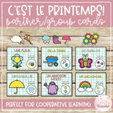 French Spring Partner and Group Cards - Cooperative Learni