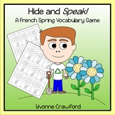 French Spring Vocabulary - Hide and Speak Game - Le Printe