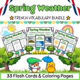 French Spring Weather 33 Coloring Pages & Flash Cards BUND