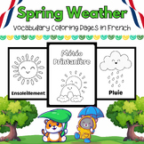 French Spring Weather Coloring Pages for PreK & Kindergart